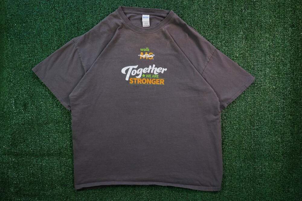 Gildan Walk MS Utah 2019 Together We Are Stronger Graphic T-Shirt Gray 2XL